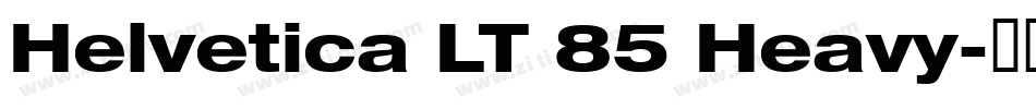 Helvetica LT 85 Heavy字体转换